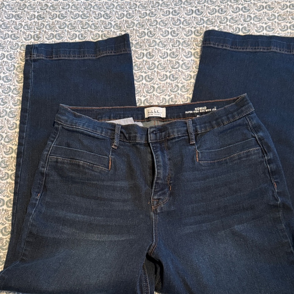 Nicole Miller Deep Indigo Straight Leg Jeans